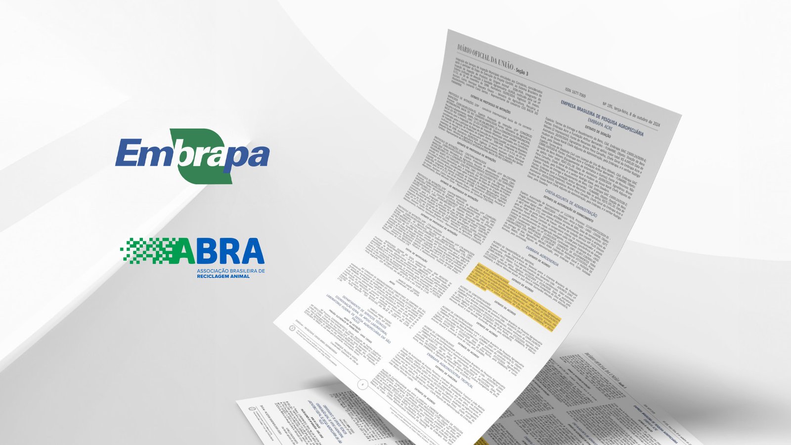 NOVOS PROJETOS: publicado Acordo de Confidencialidade entre EMBRAPA e ABRA que permite desenvolvimento conjunto de pesquisas e ações