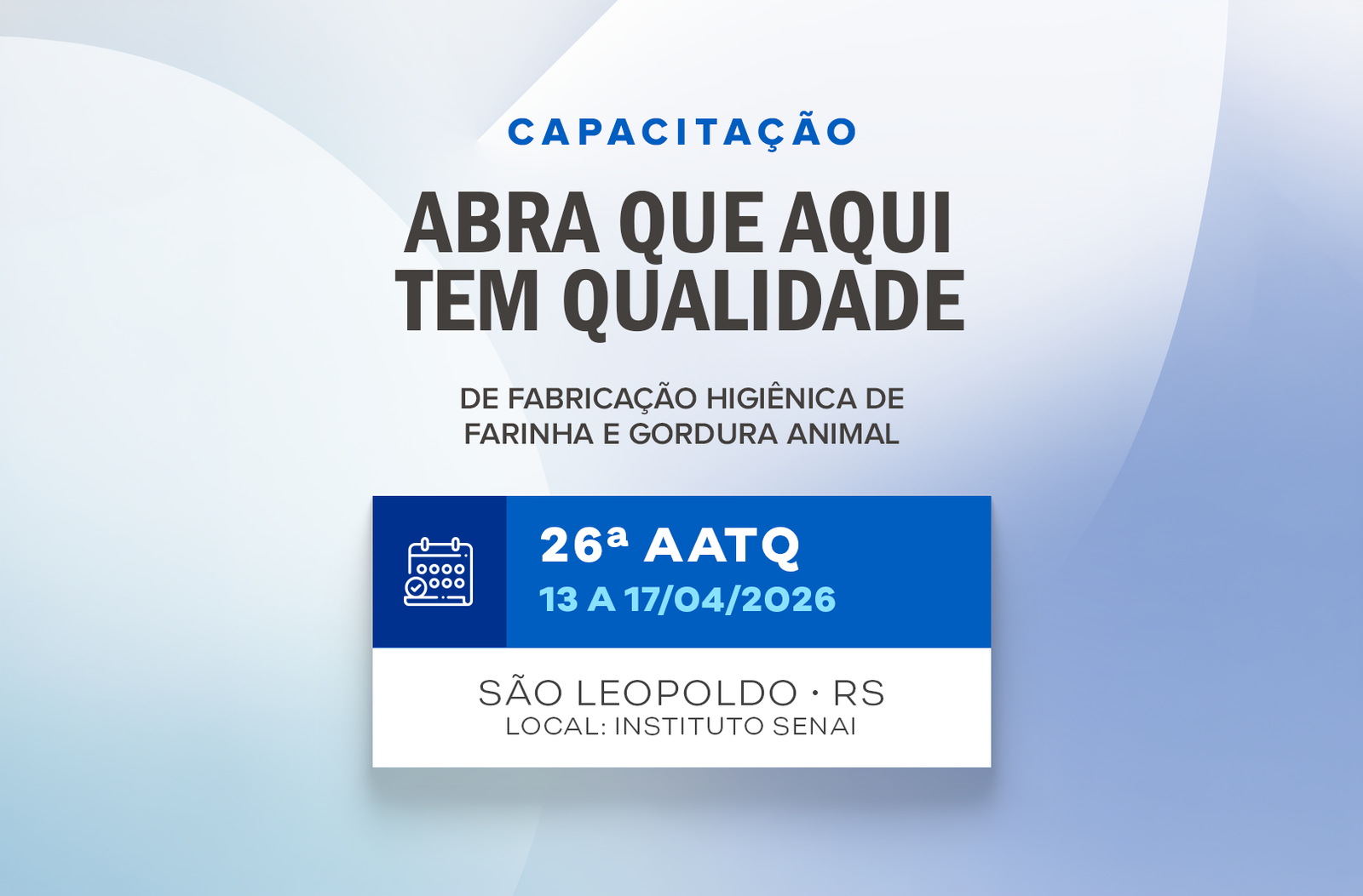 Programa AATQ chega ao RS – inscreva-se
