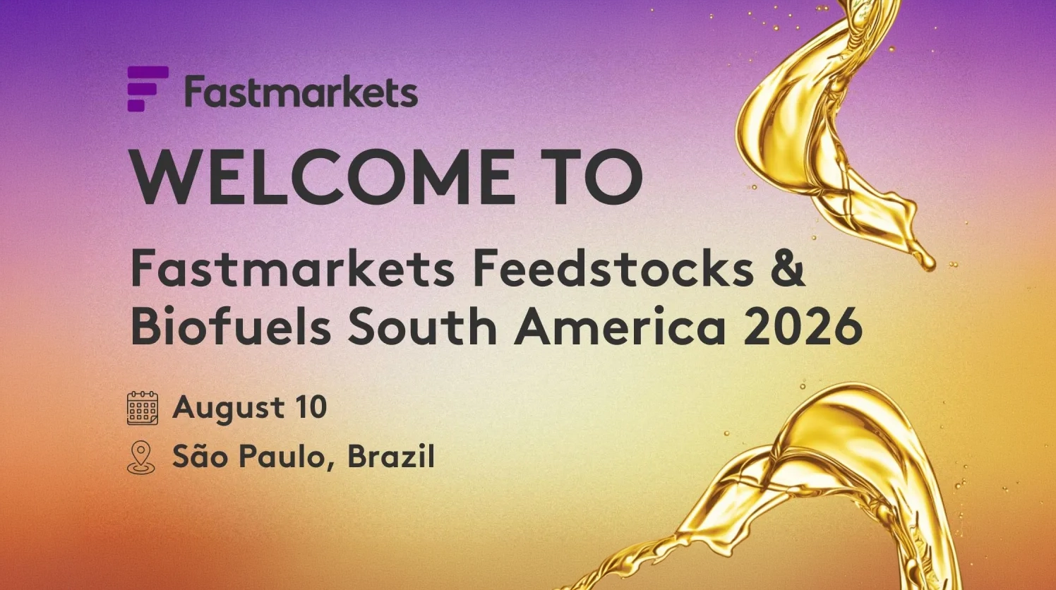 ABRA integra programação do Fastmarkets Feedstocks & Biofuels South America 2026